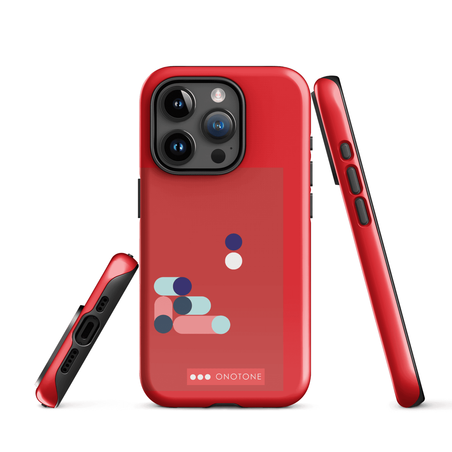 Dual Layer red modern iPhone® Case ( MD-3409)