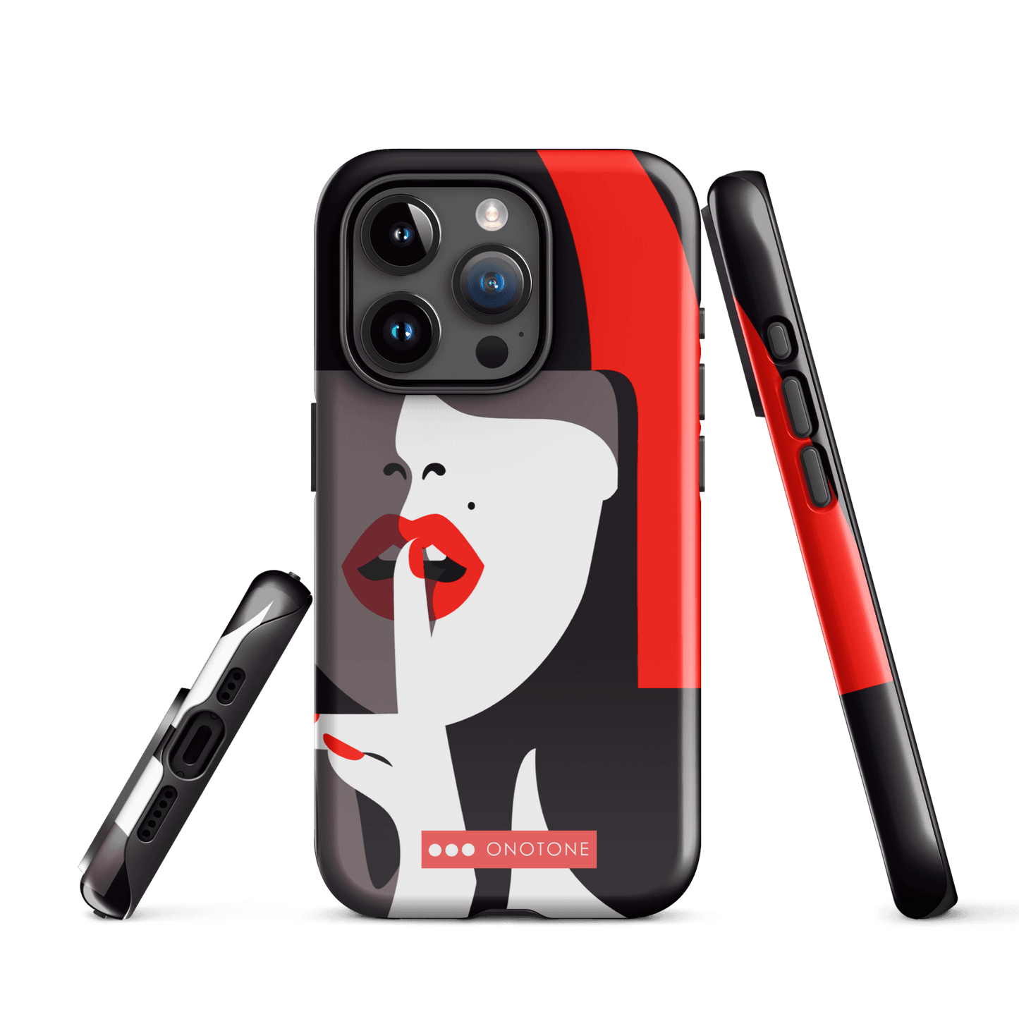 Dual Layer black modern iPhone® Case ( MD-3577)