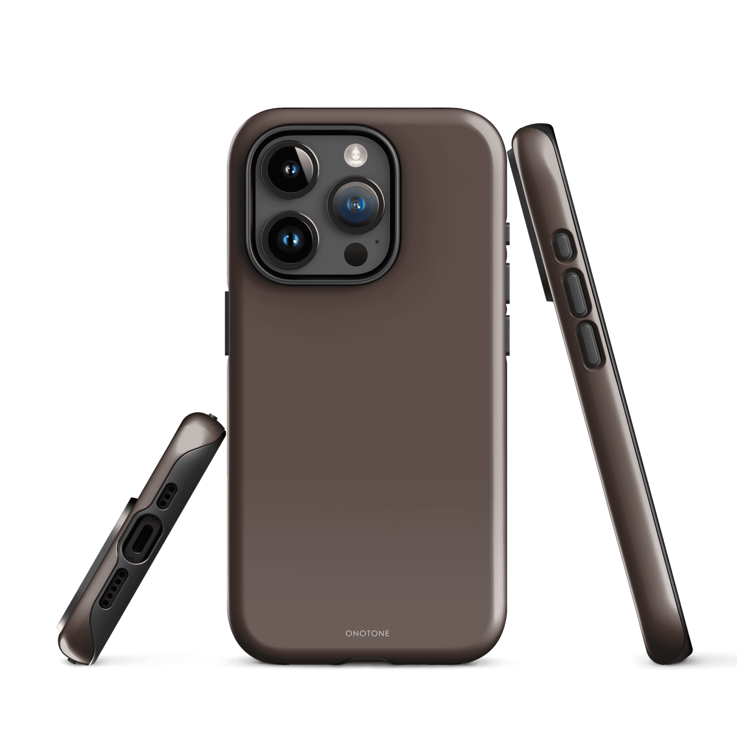 TAUPE MINIMALIST IPHONE® CASE - PANTONE® CHOCOLATE MARTINI