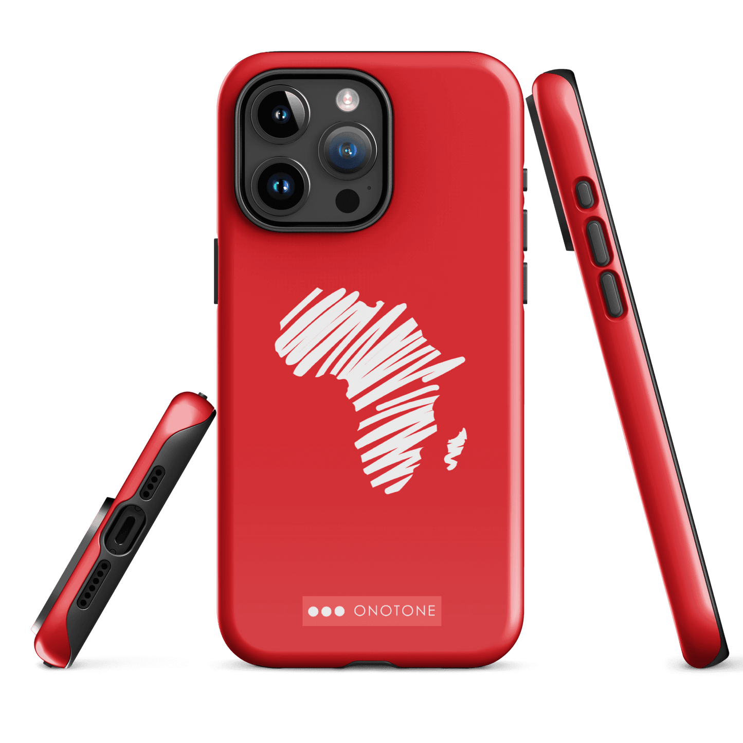 Dual Layer Africa modern red iPhone® Case