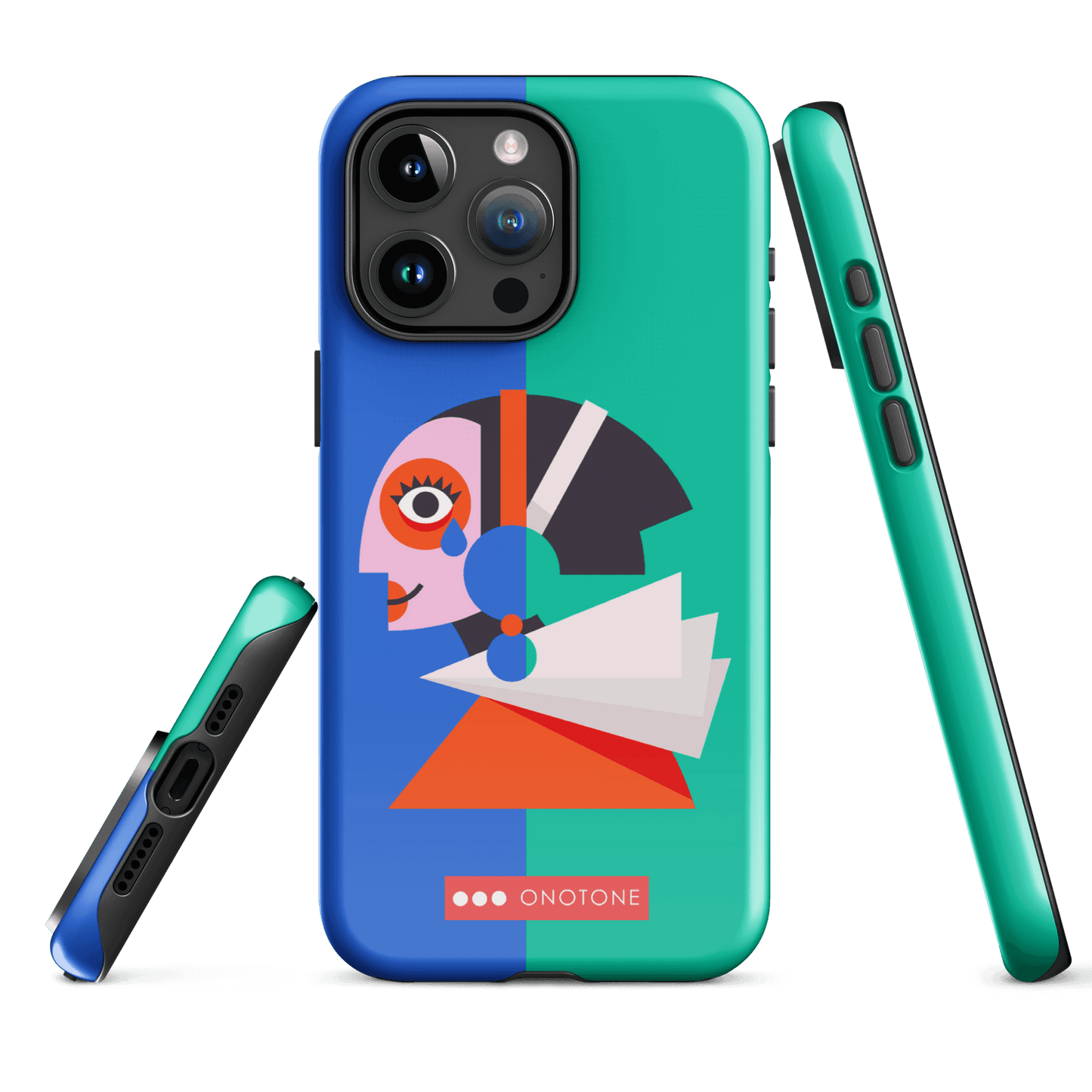 Dual Layer green modern iPhone® Case ( MD-1617)