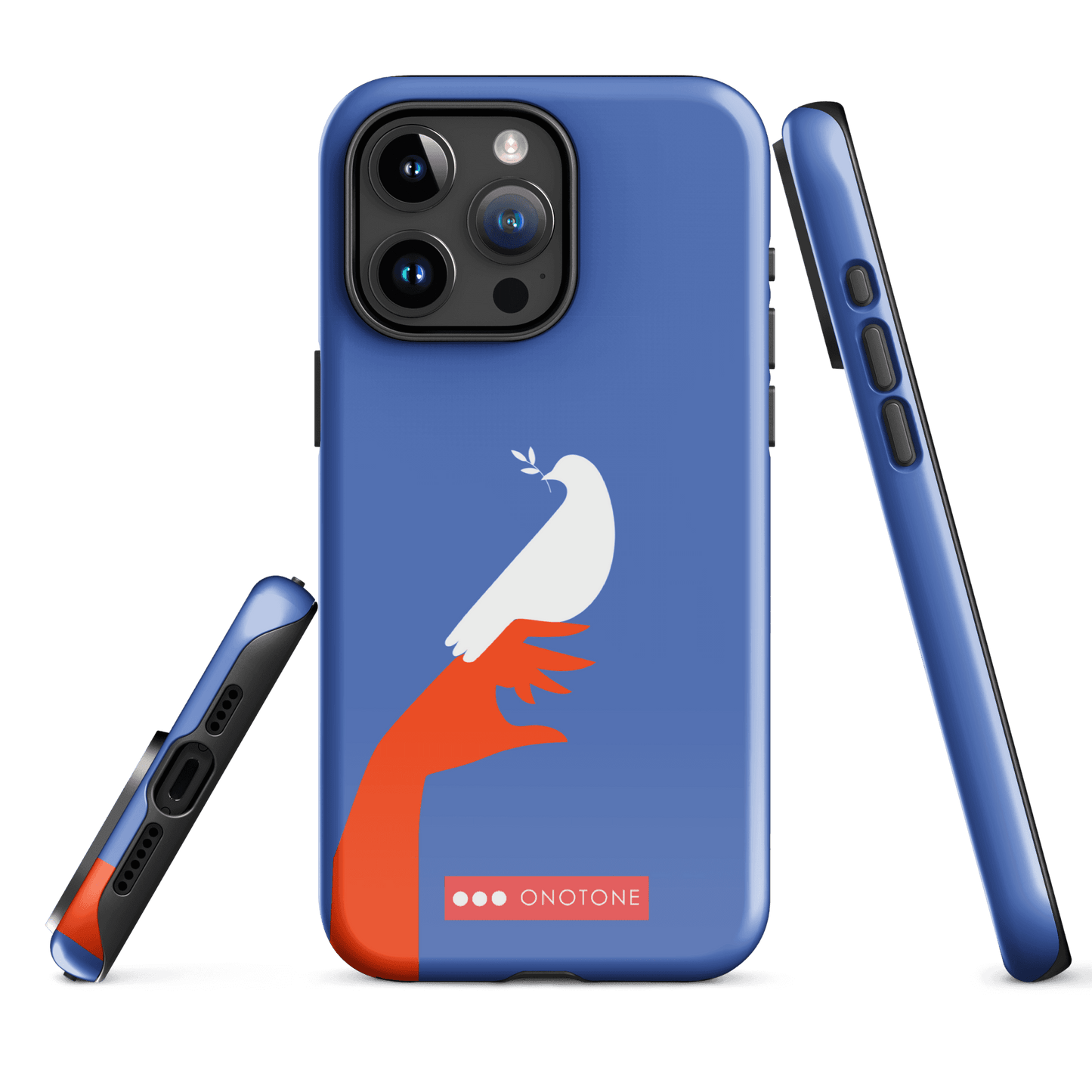 Dual Layer blue modern iPhone® Case ( MD-1673)