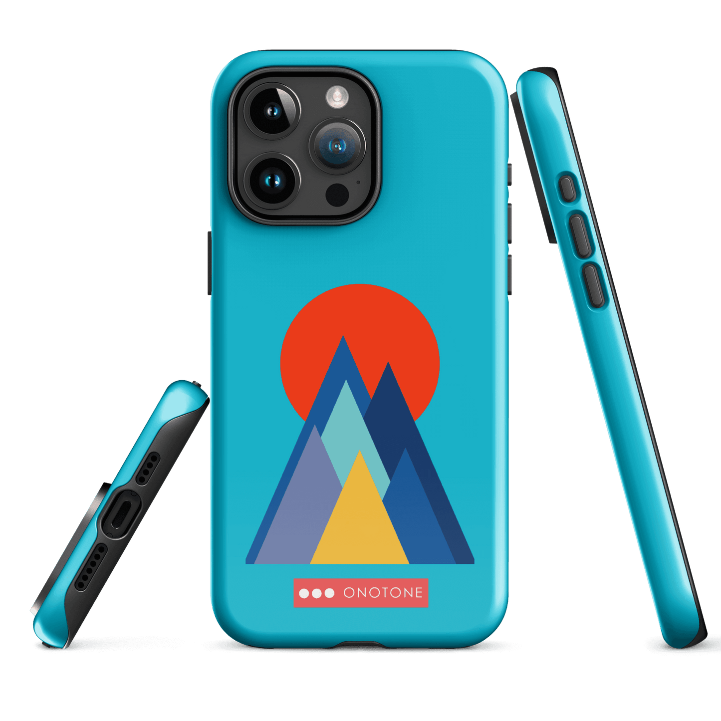 Dual Layer blue modern iPhone® Case ( MD-2737)