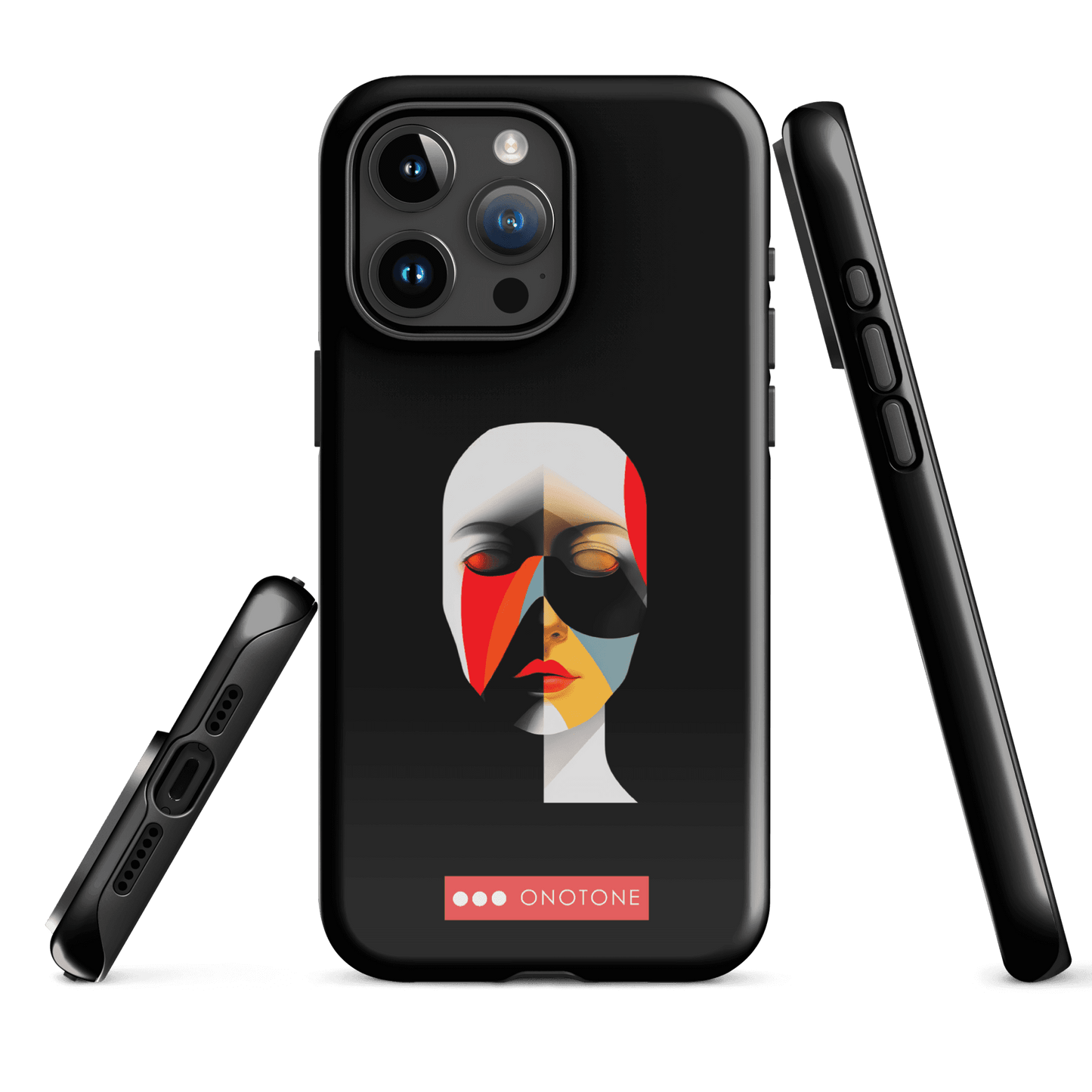 Dual Layer black modern iPhone® Case ( MD-2905)