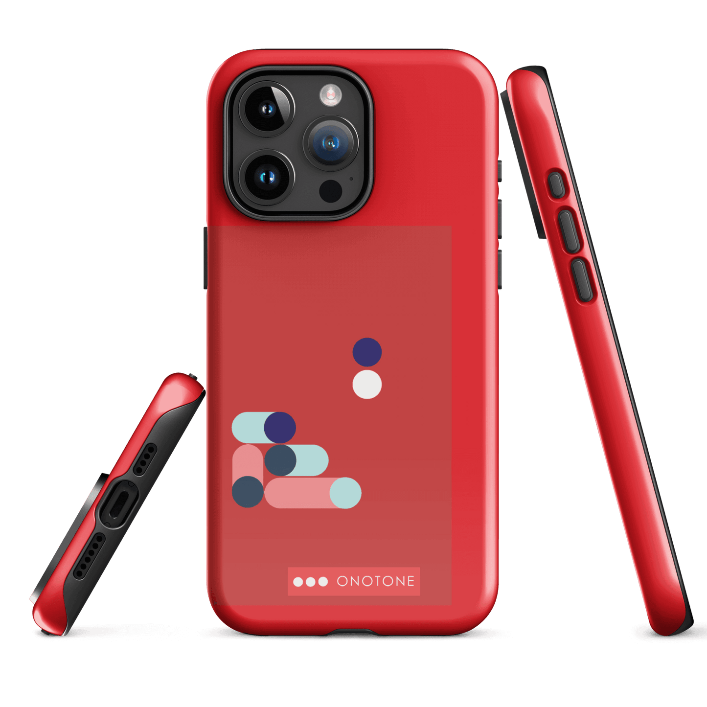 Dual Layer red modern iPhone® Case ( MD-3409)