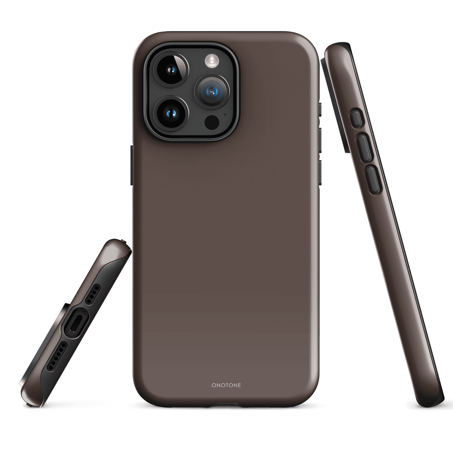 TAUPE MINIMALIST IPHONE® CASE - PANTONE® CHOCOLATE MARTINI