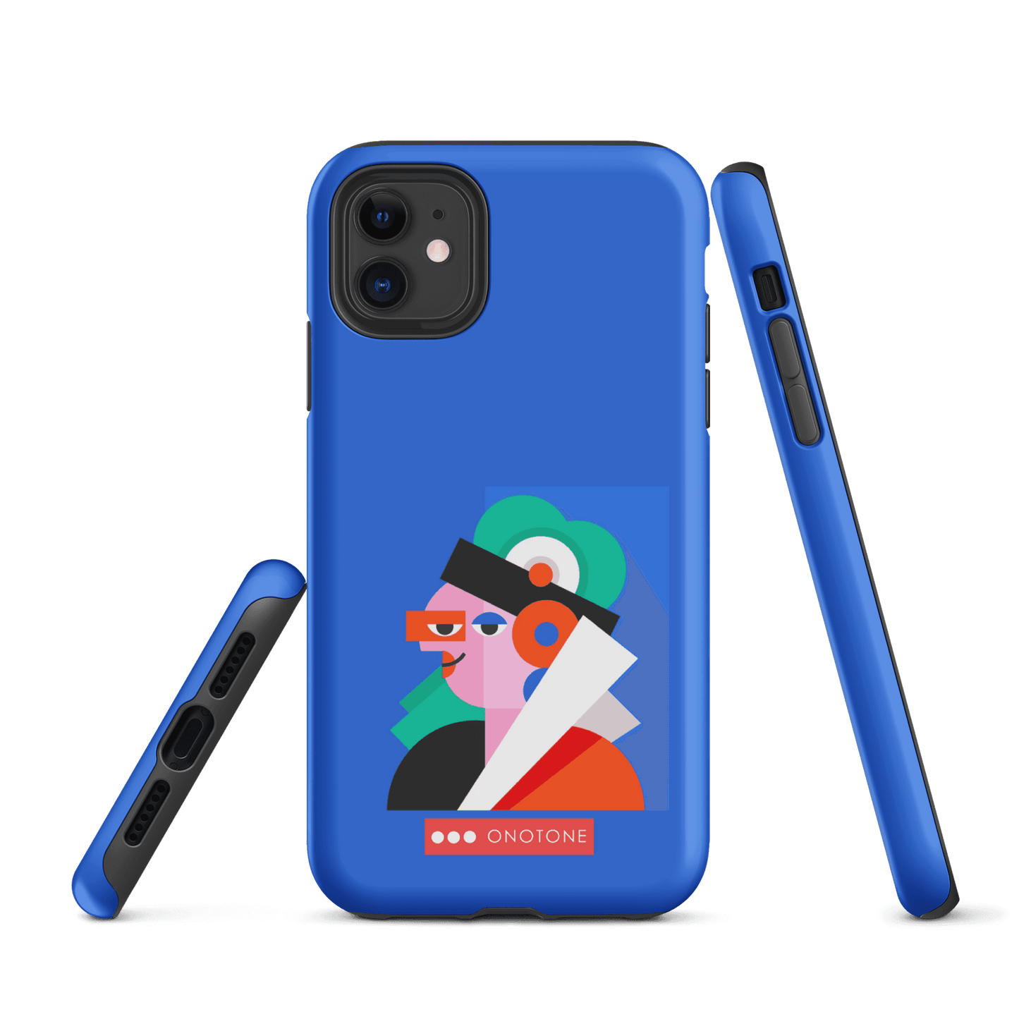 Dual Layer blue modern iPhone® Case ( MD-4071)