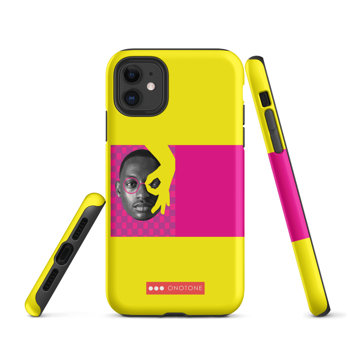 Dual Layer yellow modern iPhone® Case ( MD-3913)