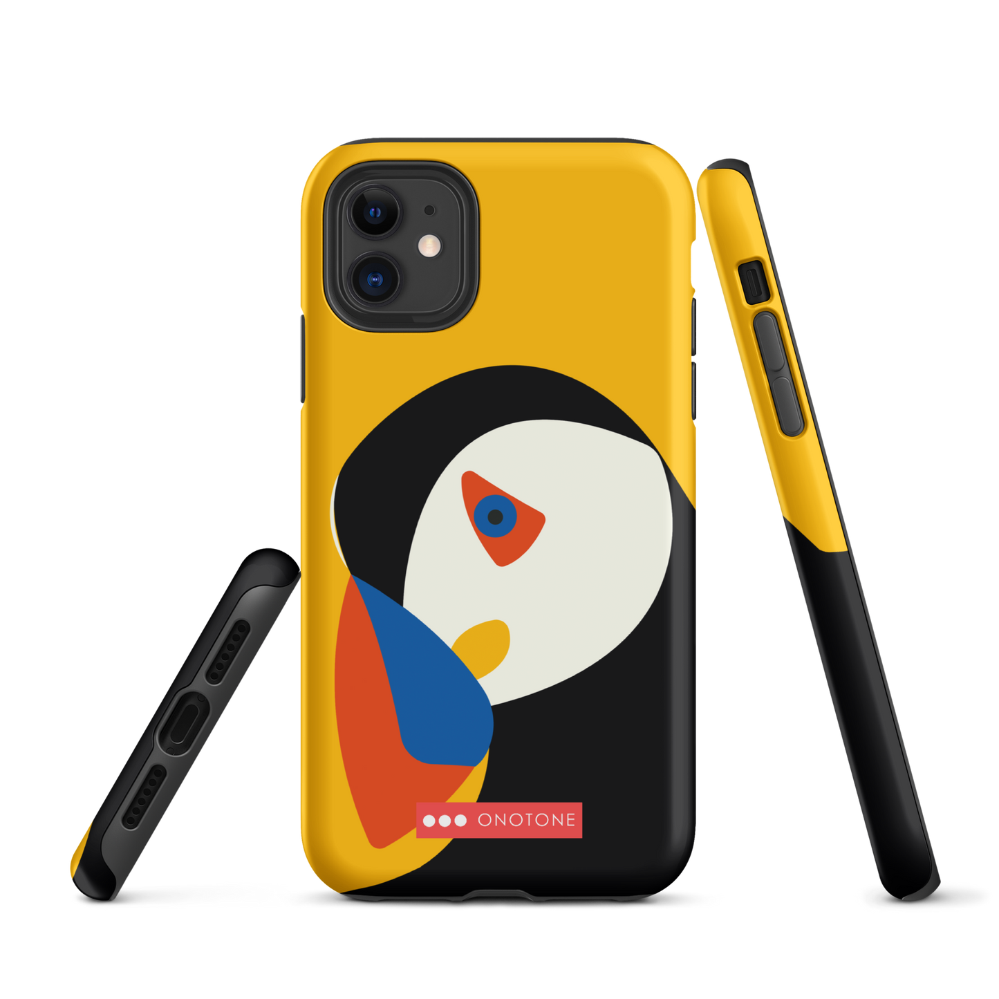 Dual Layer yellow modern iPhone® Case