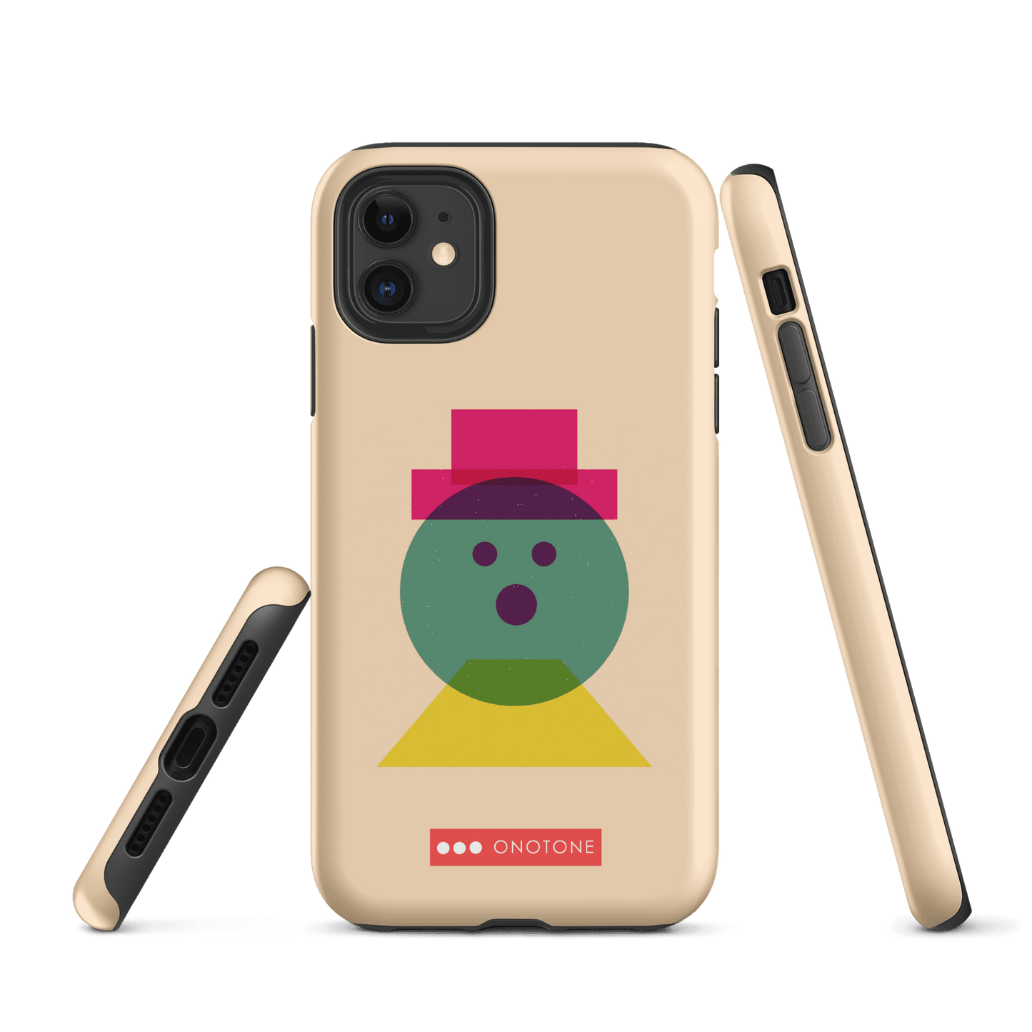 Dual Layer beige modern iPhone® Case ( MD-3129)