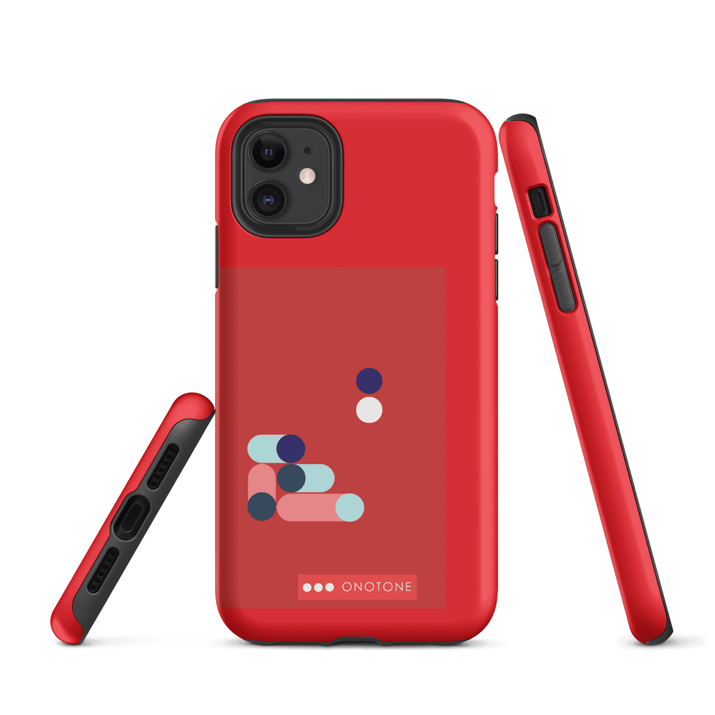 Dual Layer red modern iPhone® Case ( MD-3409)
