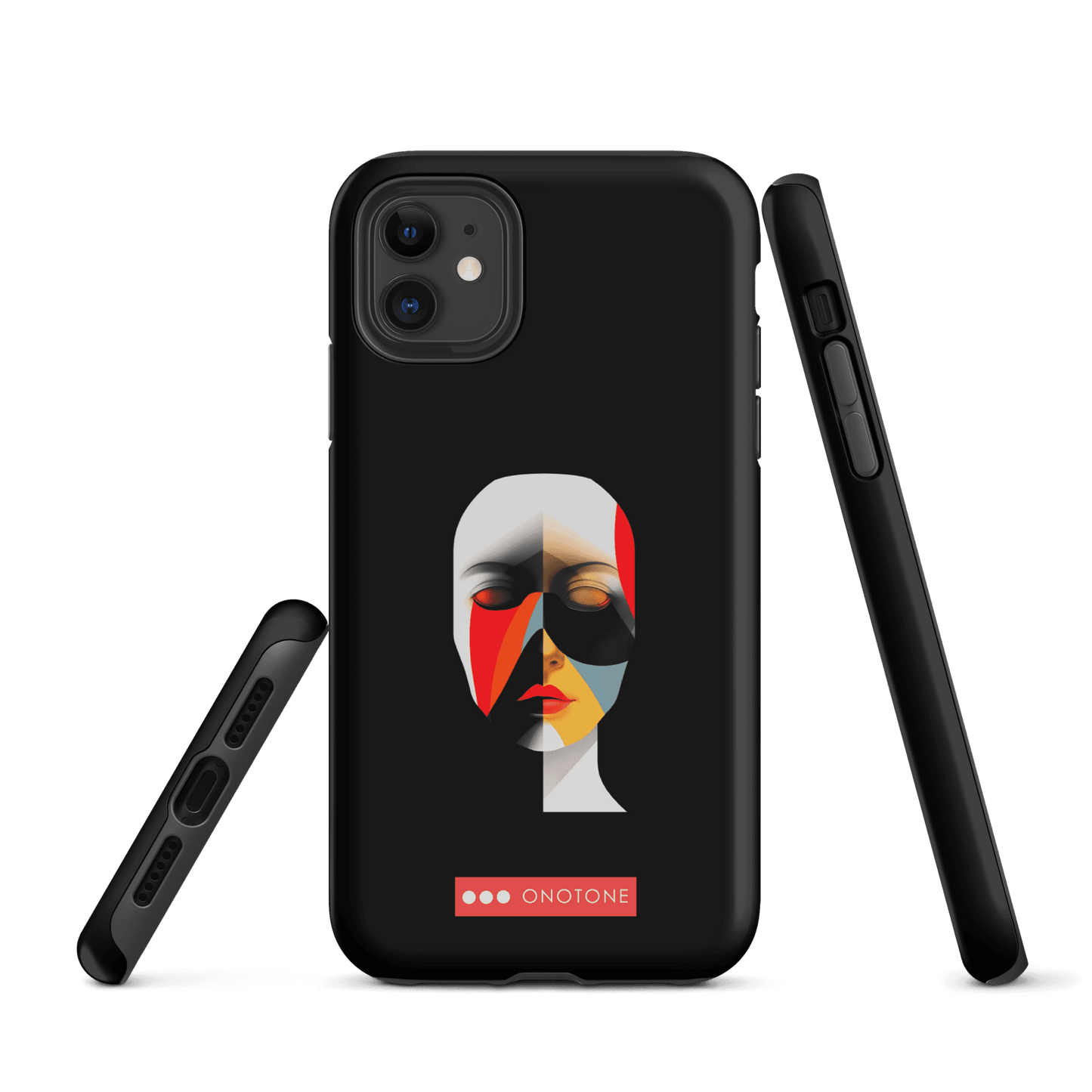 Dual Layer black modern iPhone® Case ( MD-2905)