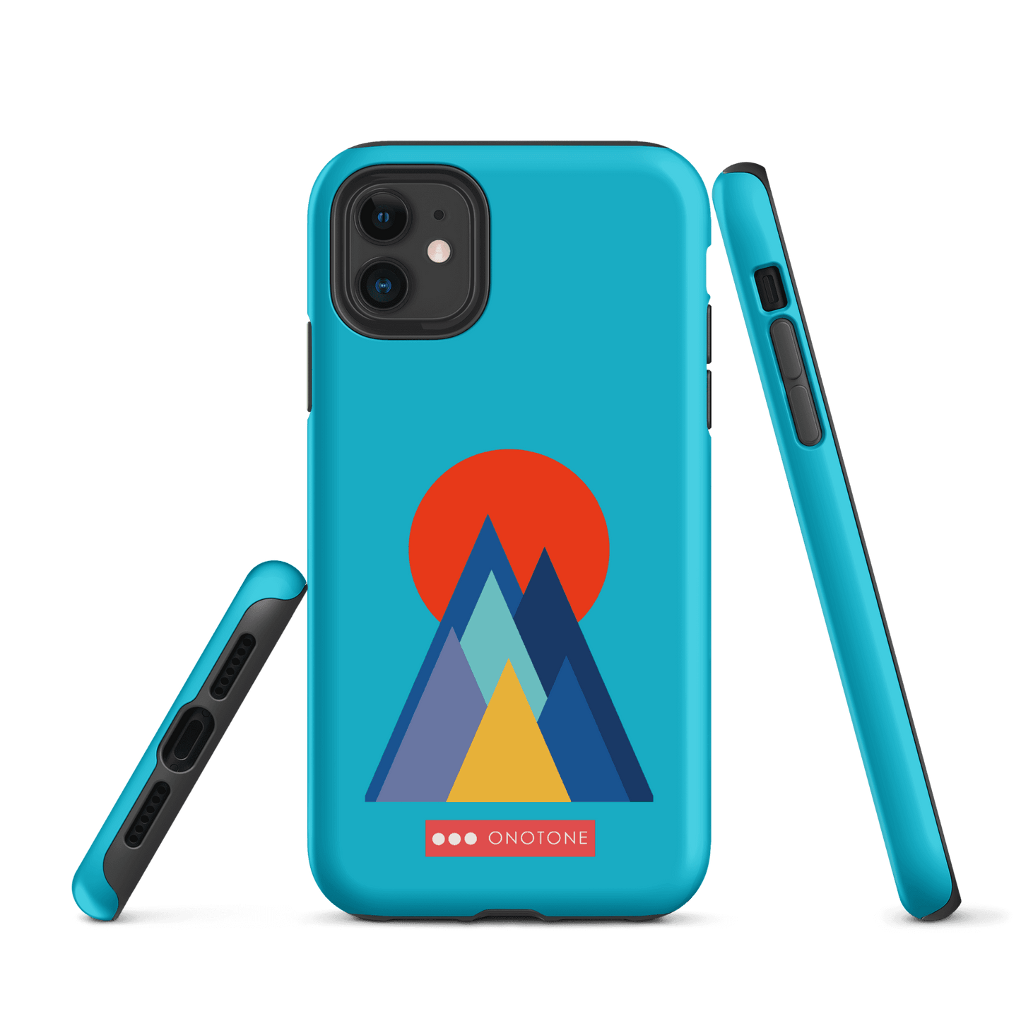 Dual Layer blue modern iPhone® Case ( MD-2737)