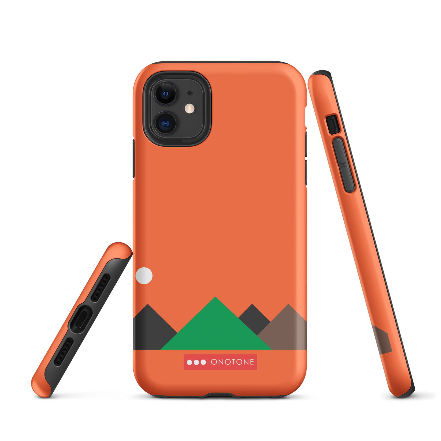Dual Layer red modern iPhone® Case