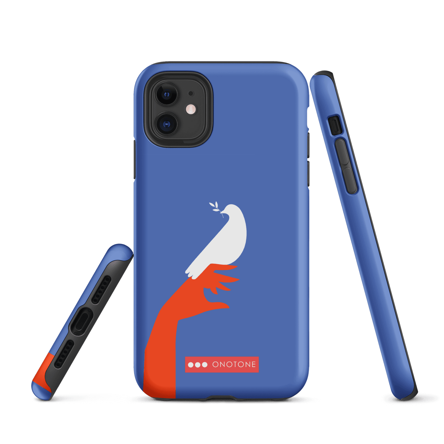 Dual Layer blue modern iPhone® Case ( MD-1673)