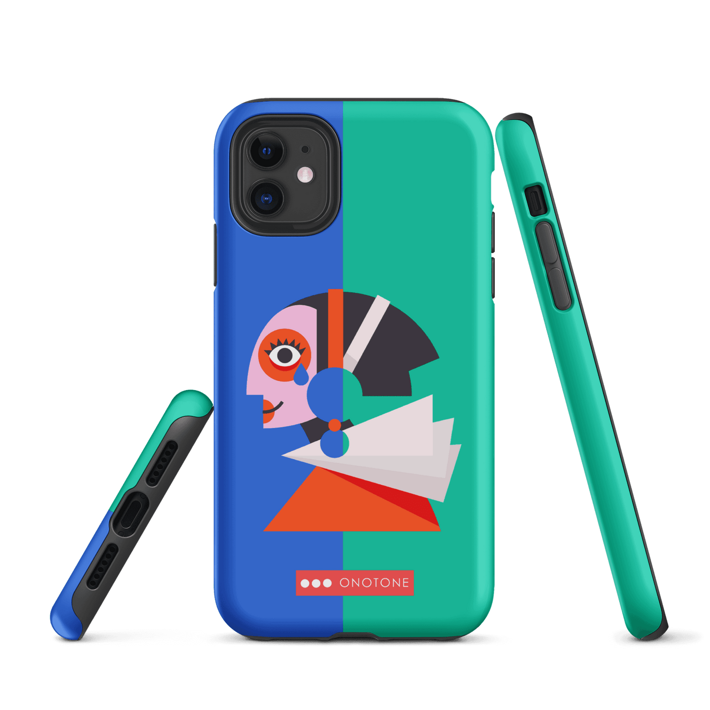 Dual Layer green modern iPhone® Case ( MD-1617)