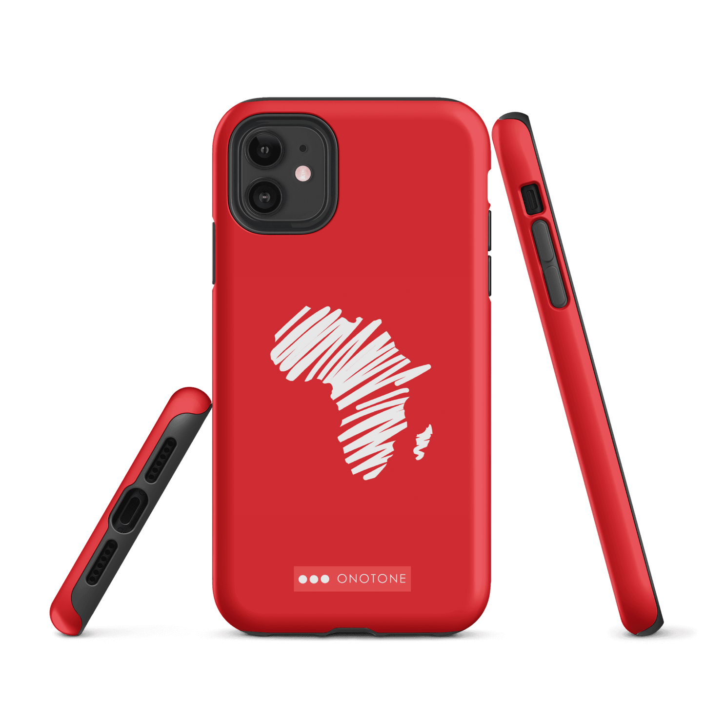 Dual Layer Africa modern red iPhone® Case ( MD-1393)