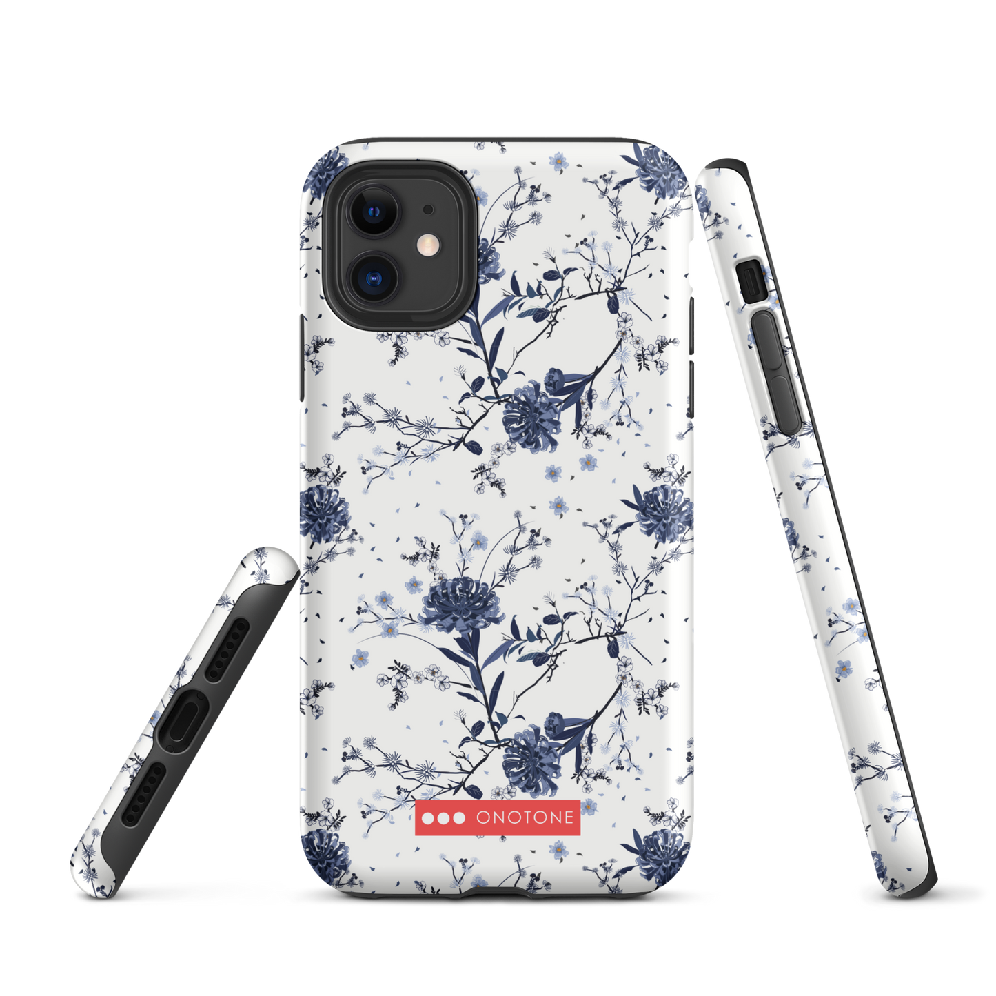 Japanese design indigo iPhone® Case with patterns