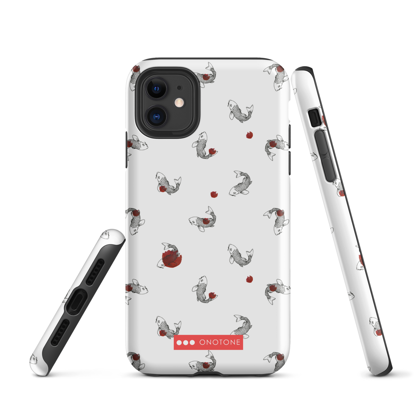 Japanese design indigo iPhone® Case with Koi patterns