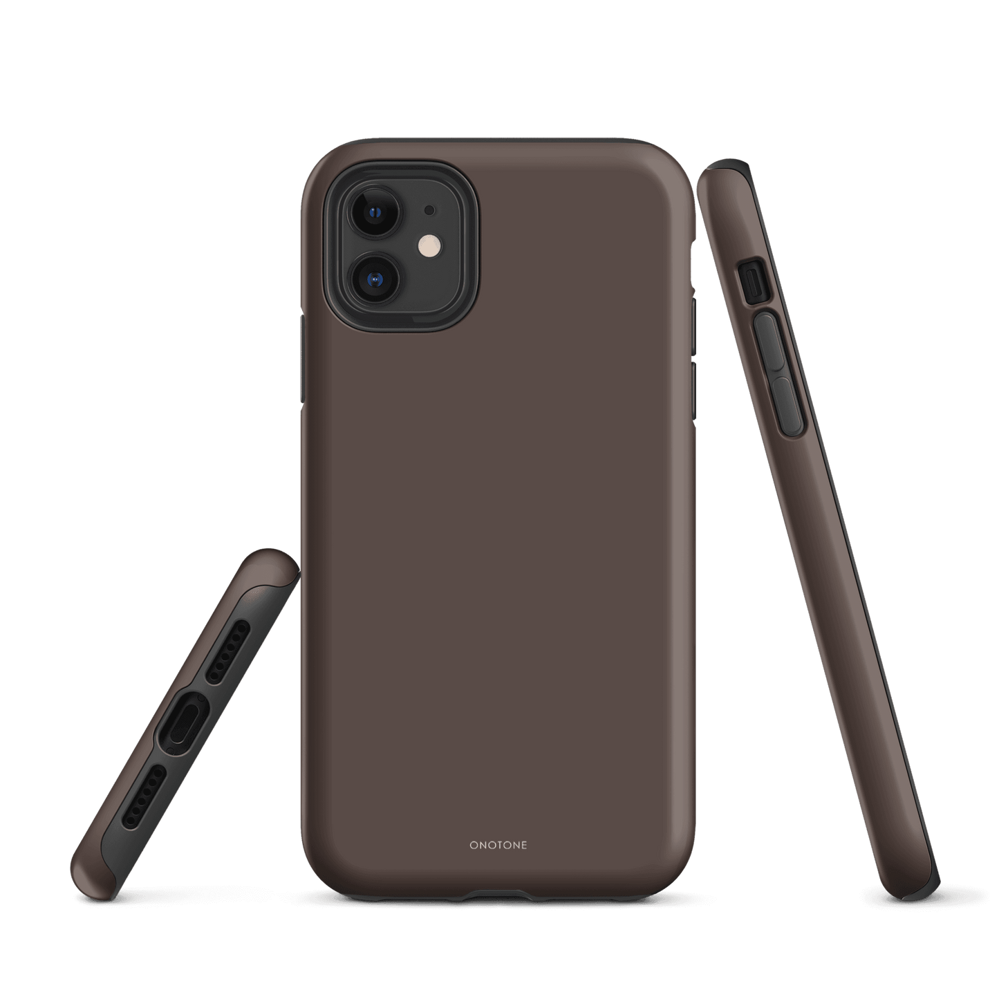 TAUPE MINIMALIST IPHONE® CASE - PANTONE® CHOCOLATE MARTINI