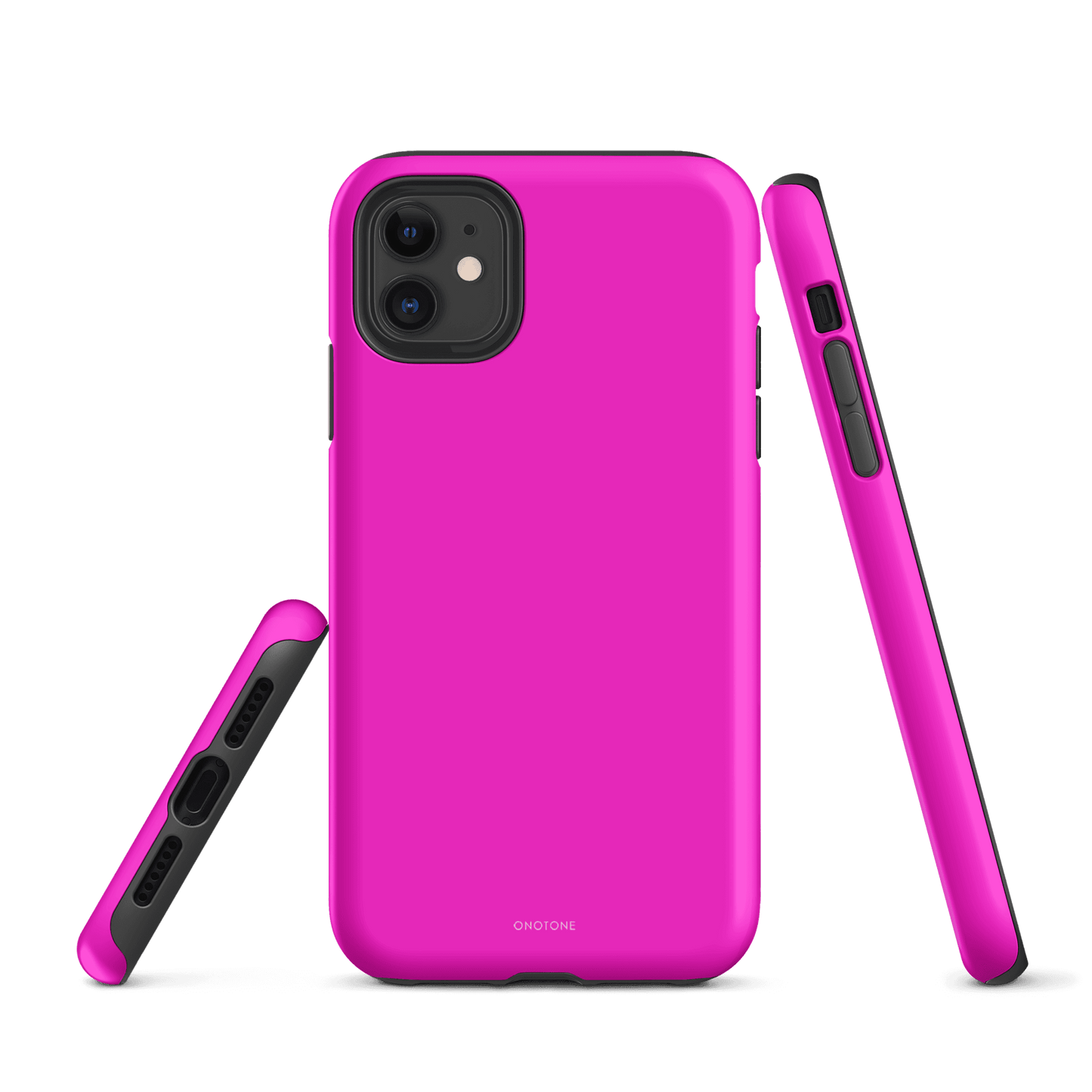 Deep pink iPhone case with MagSafe compatibility, featuring a sleek design and shock-resistant protection for your iPhone.