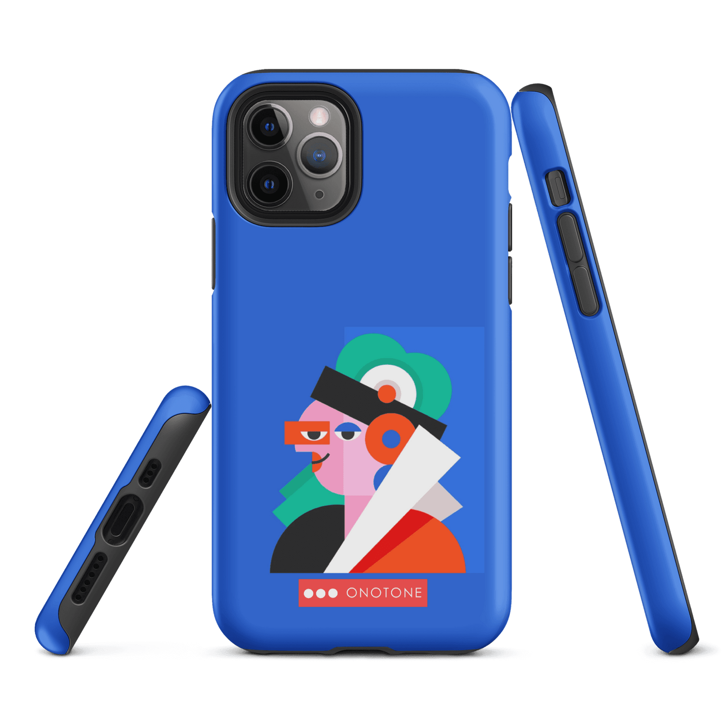 Dual Layer blue modern iPhone® Case ( MD-4071)