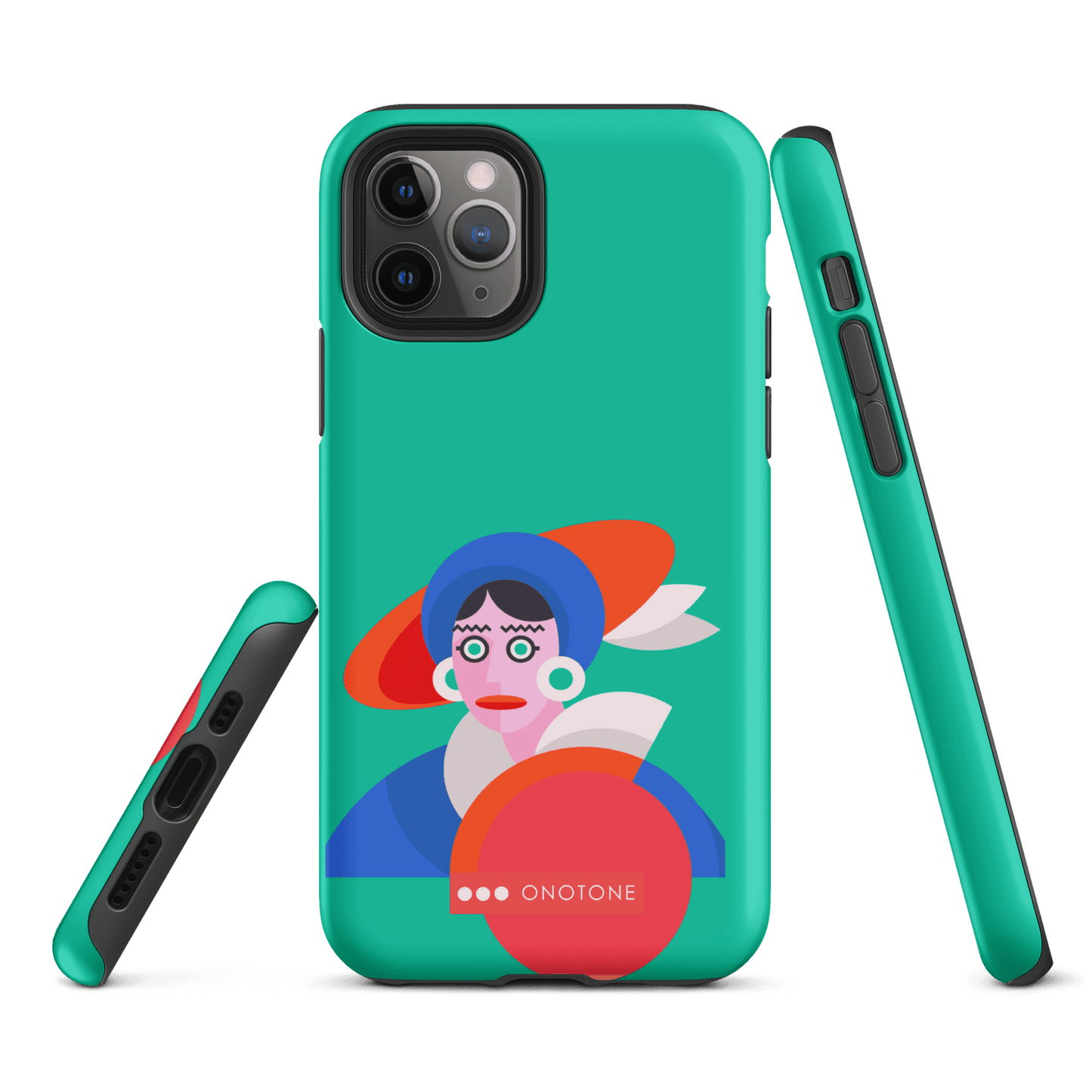 Dual Layer green modern iPhone® Case ( MD-3689)