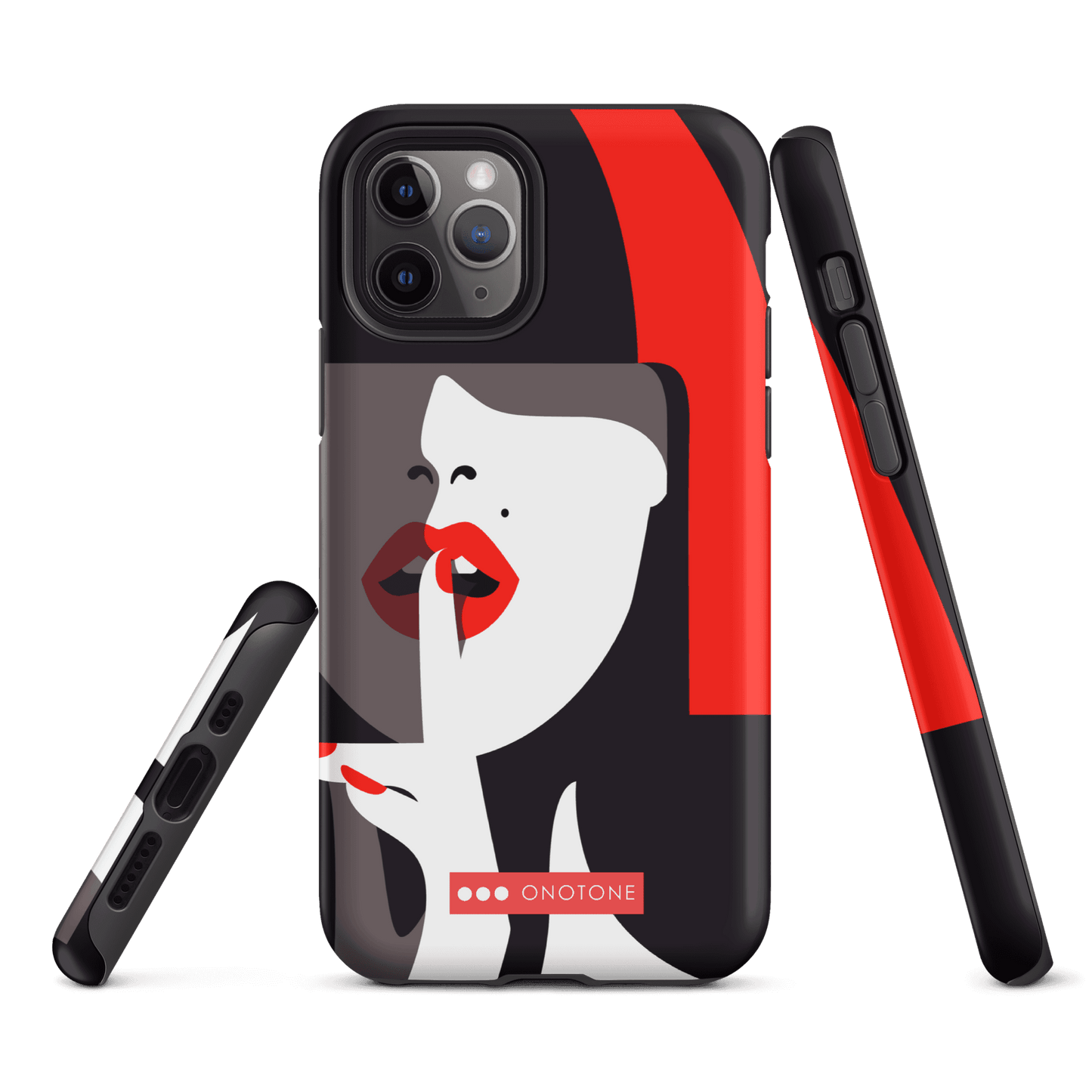 Dual Layer black modern iPhone® Case ( MD-3577)