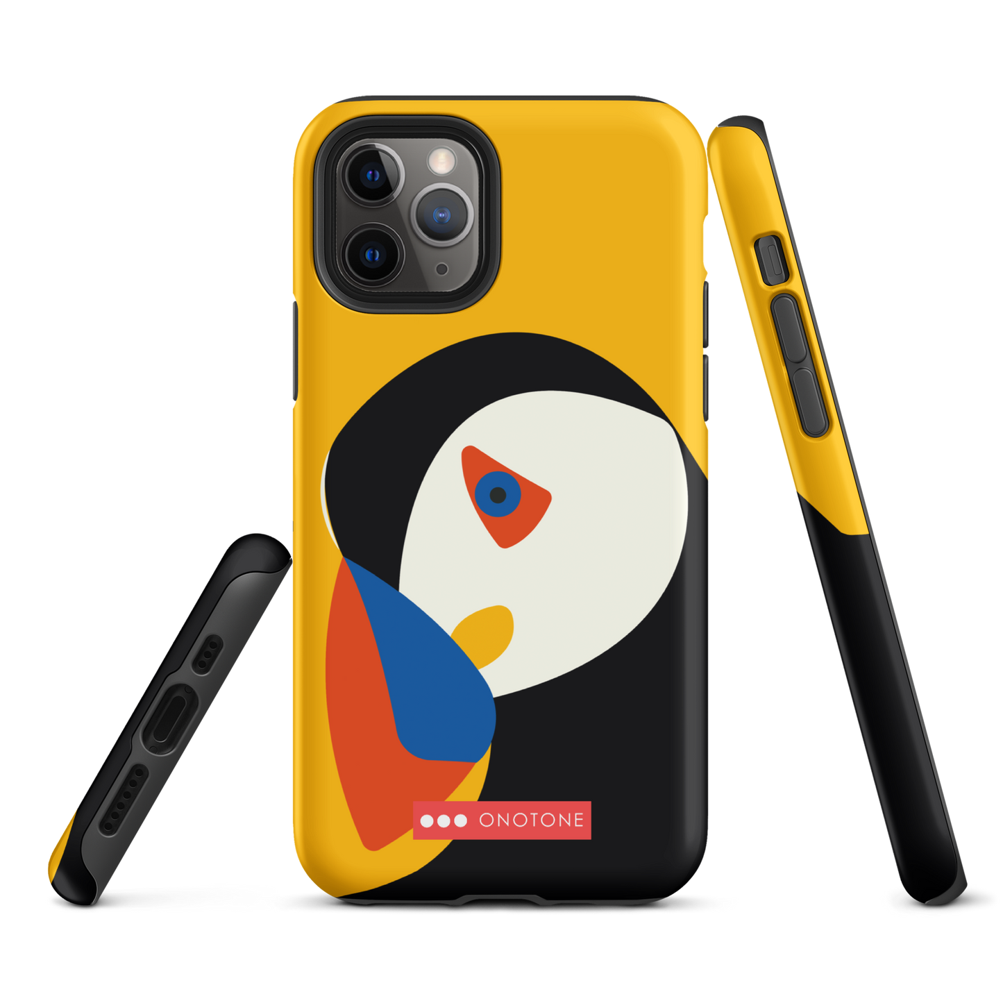 Dual Layer yellow modern iPhone® Case