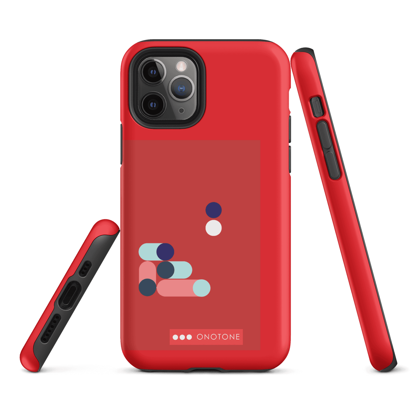 Dual Layer red modern iPhone® Case ( MD-3409)