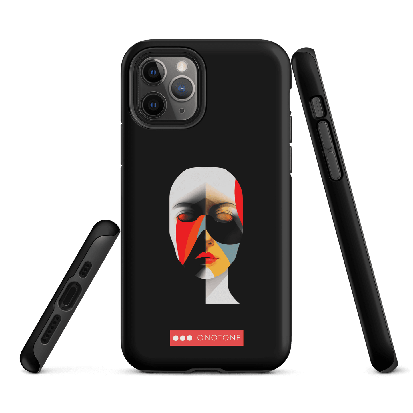 Dual Layer black modern iPhone® Case ( MD-2905)