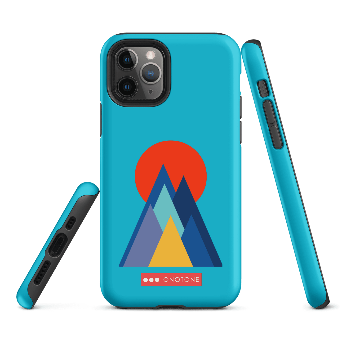 Dual Layer blue modern iPhone® Case ( MD-2737)