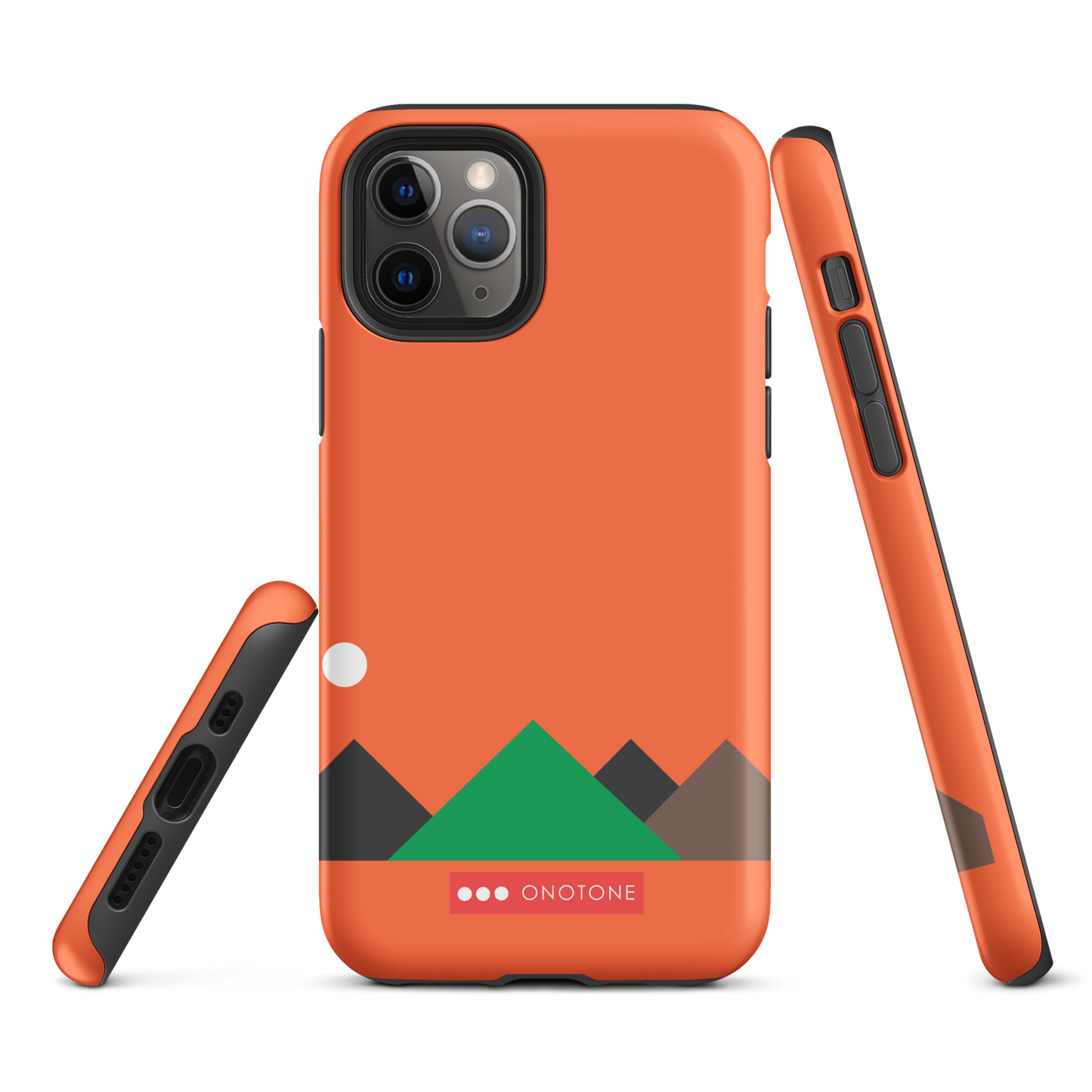 Dual Layer red modern iPhone® Case
