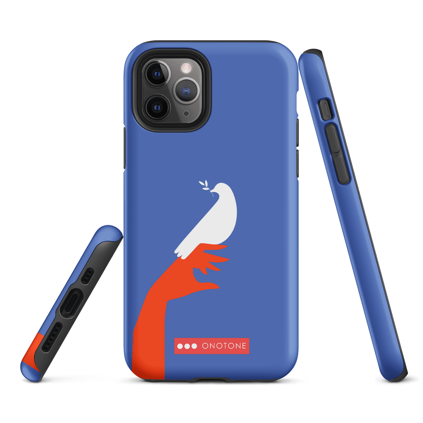Dual Layer blue modern iPhone® Case ( MD-1673)