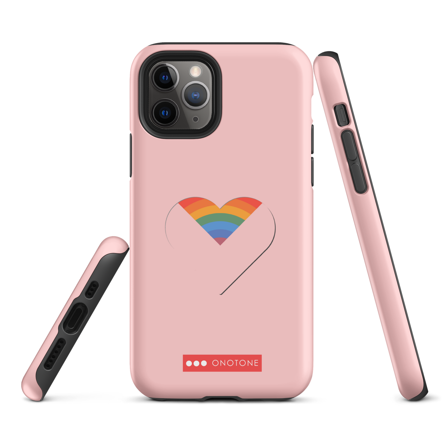 Dual Layer rainbow modern iPhone® Case