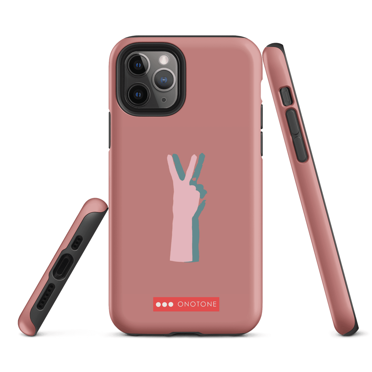 Dual Layer peace out modern iPhone® Case ( MD-1505)