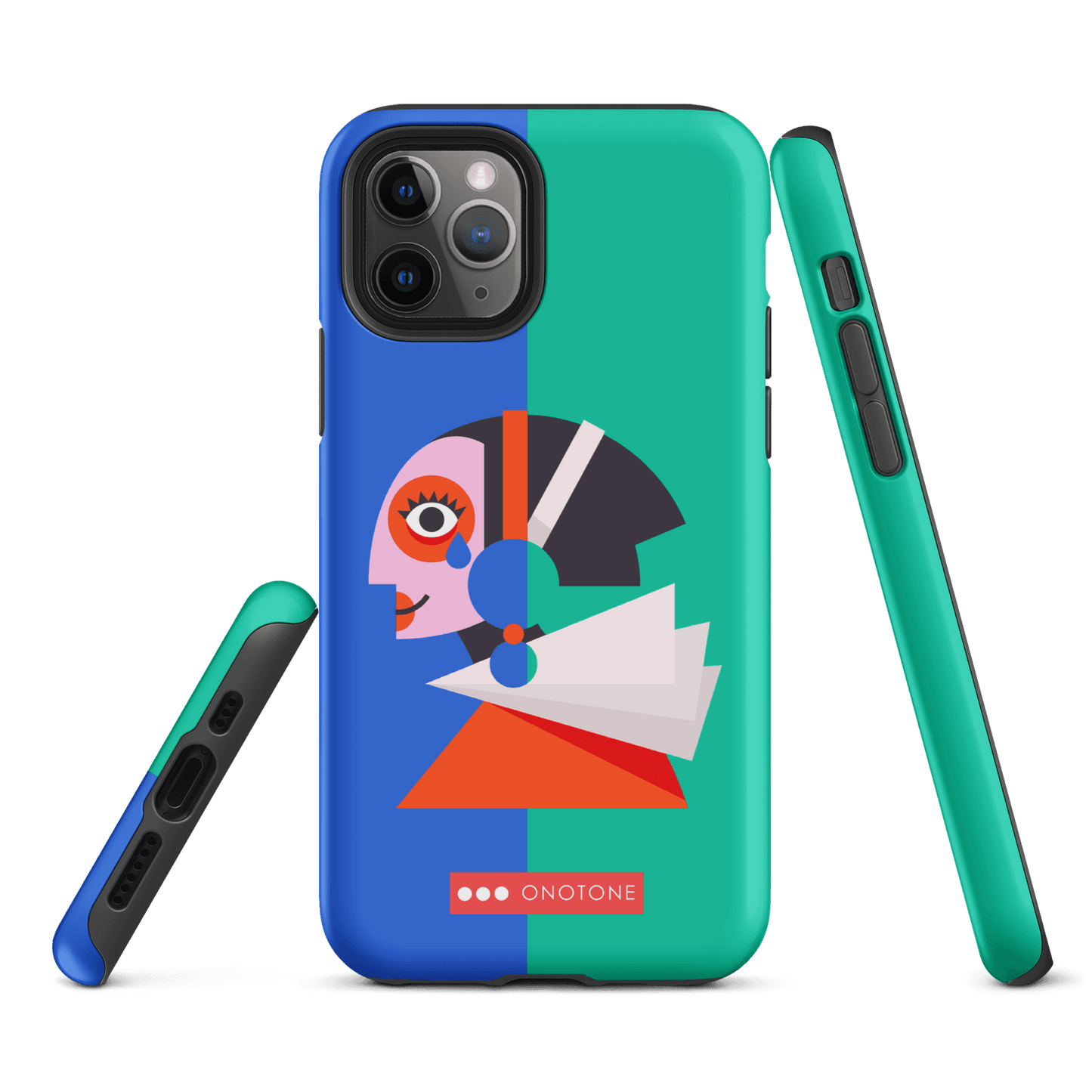 Dual Layer green modern iPhone® Case ( MD-1617)