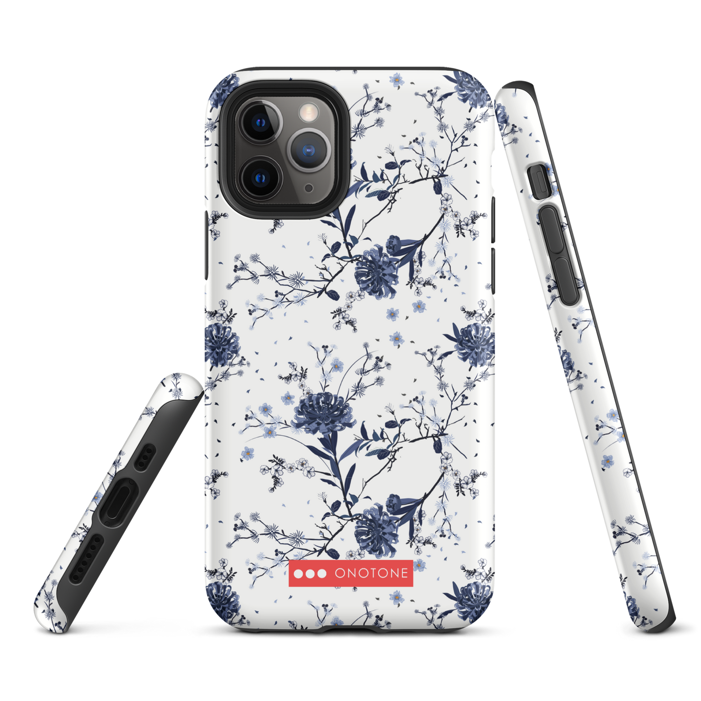 Japanese design indigo iPhone® Case with patterns