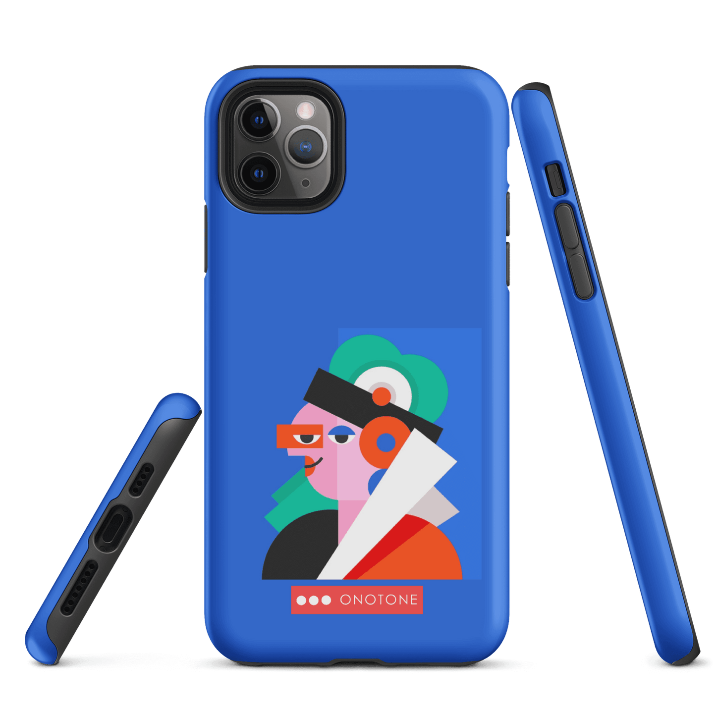 Dual Layer blue modern iPhone® Case ( MD-4071)