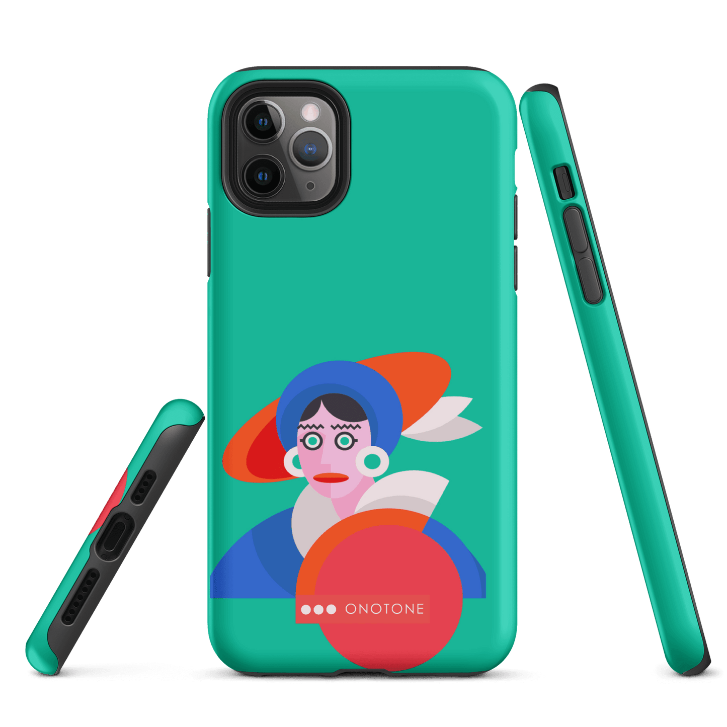 Dual Layer green modern iPhone® Case ( MD-3689)