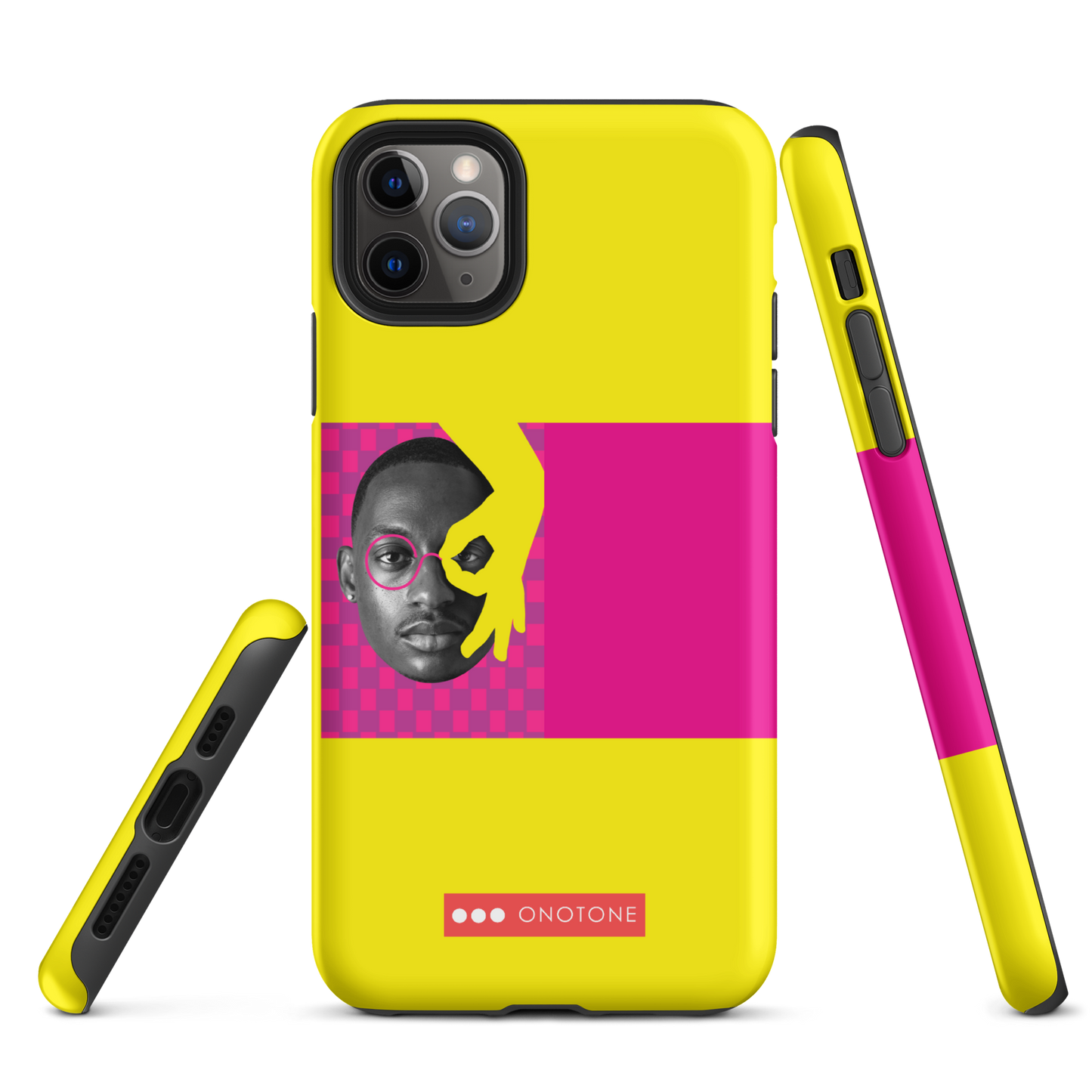 Dual Layer yellow modern iPhone® Case