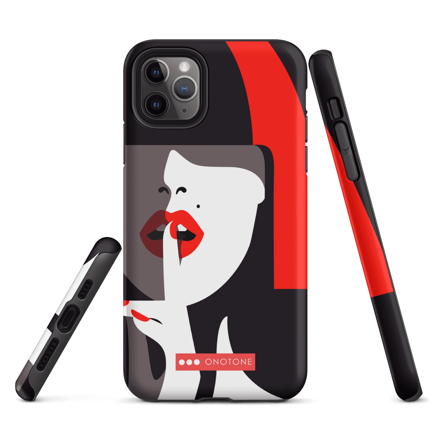 Dual Layer black modern iPhone® Case ( MD-3577)