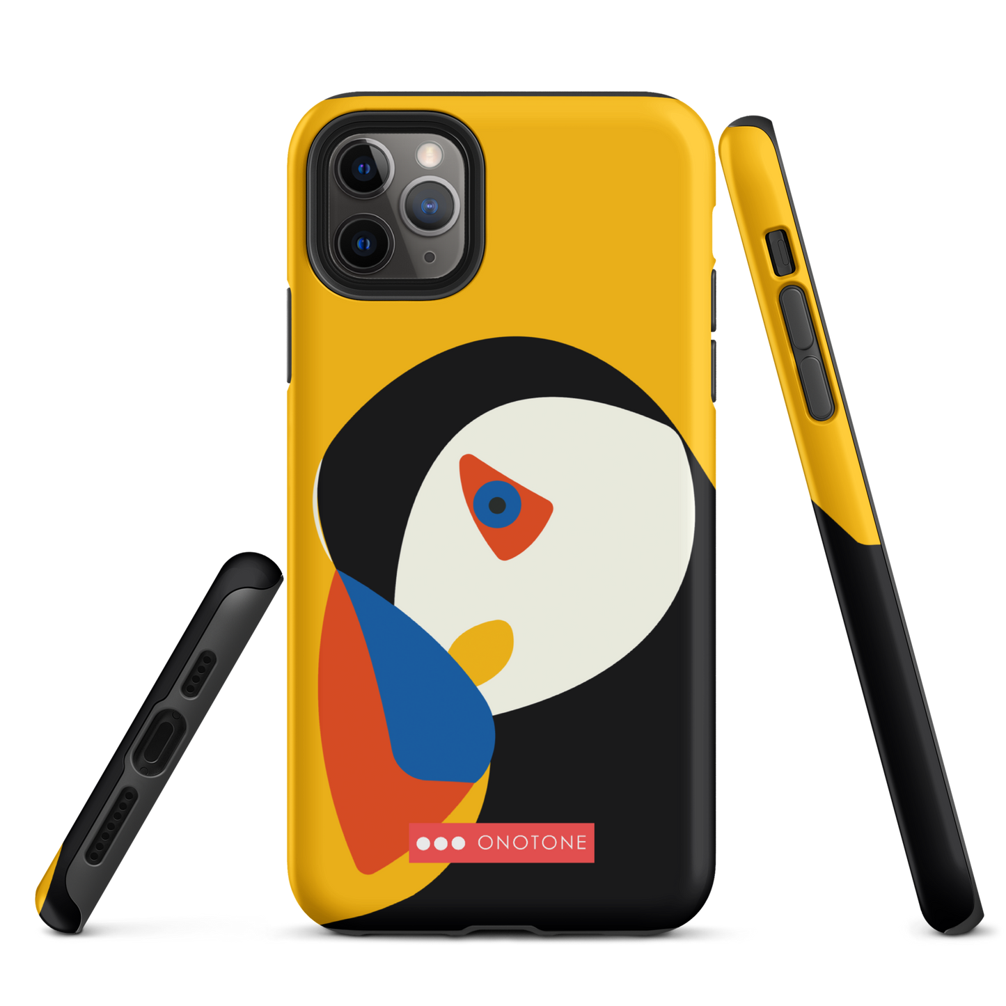 Dual Layer yellow modern iPhone® Case