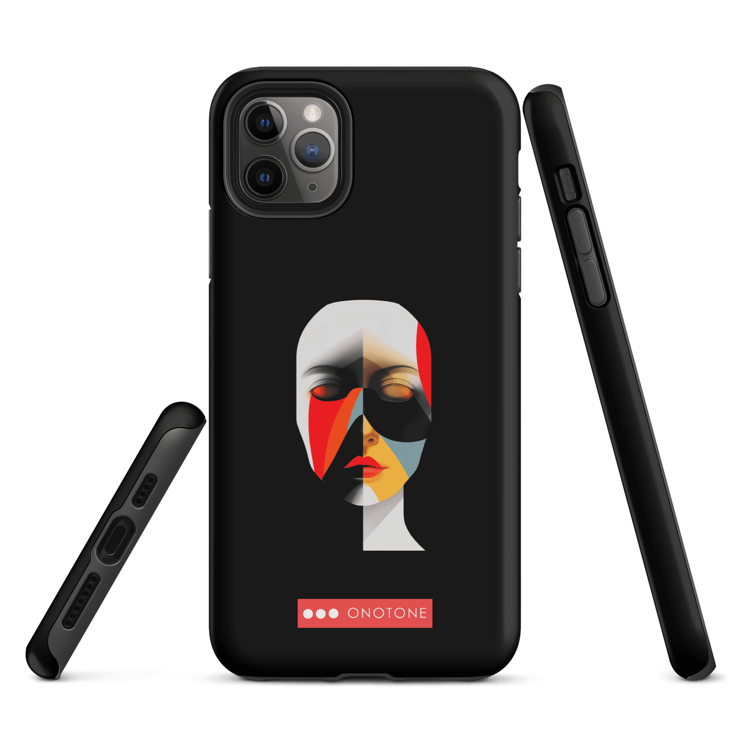 Dual Layer black modern iPhone® Case ( MD-2905)
