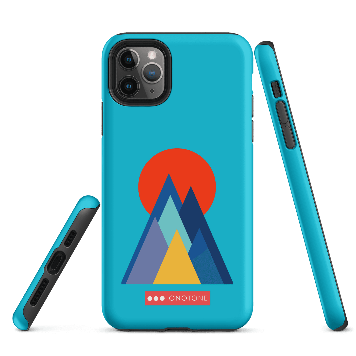 Dual Layer blue modern iPhone® Case ( MD-2737)