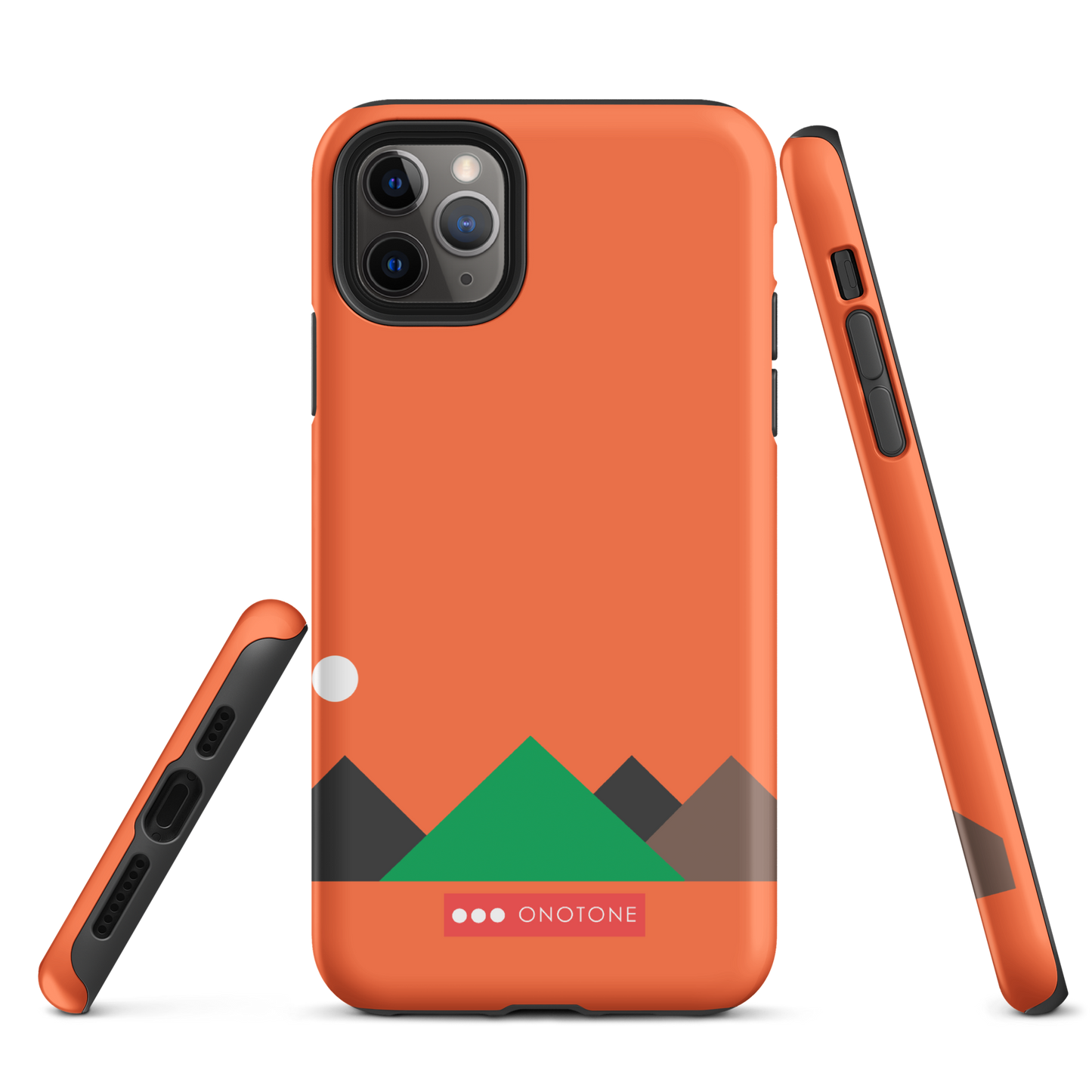 Dual Layer red modern iPhone® Case