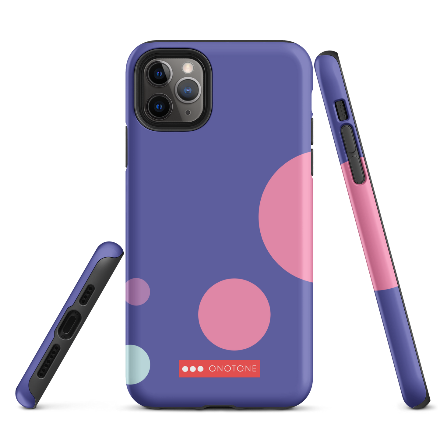 Dual Layer purple modern iPhone® Case