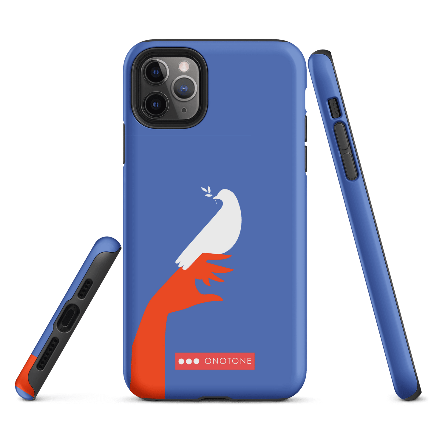 Dual Layer blue modern iPhone® Case ( MD-1673)