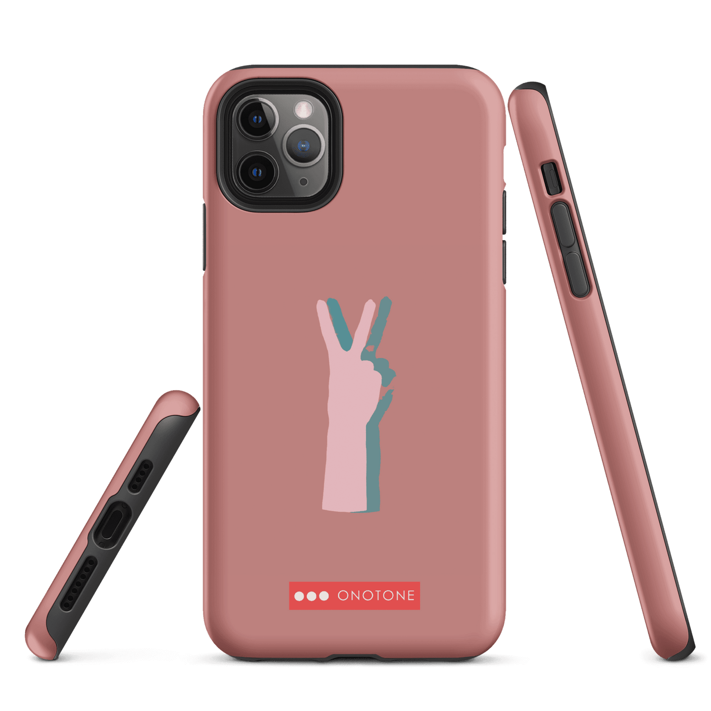 Dual Layer peace out modern iPhone® Case ( MD-1505)