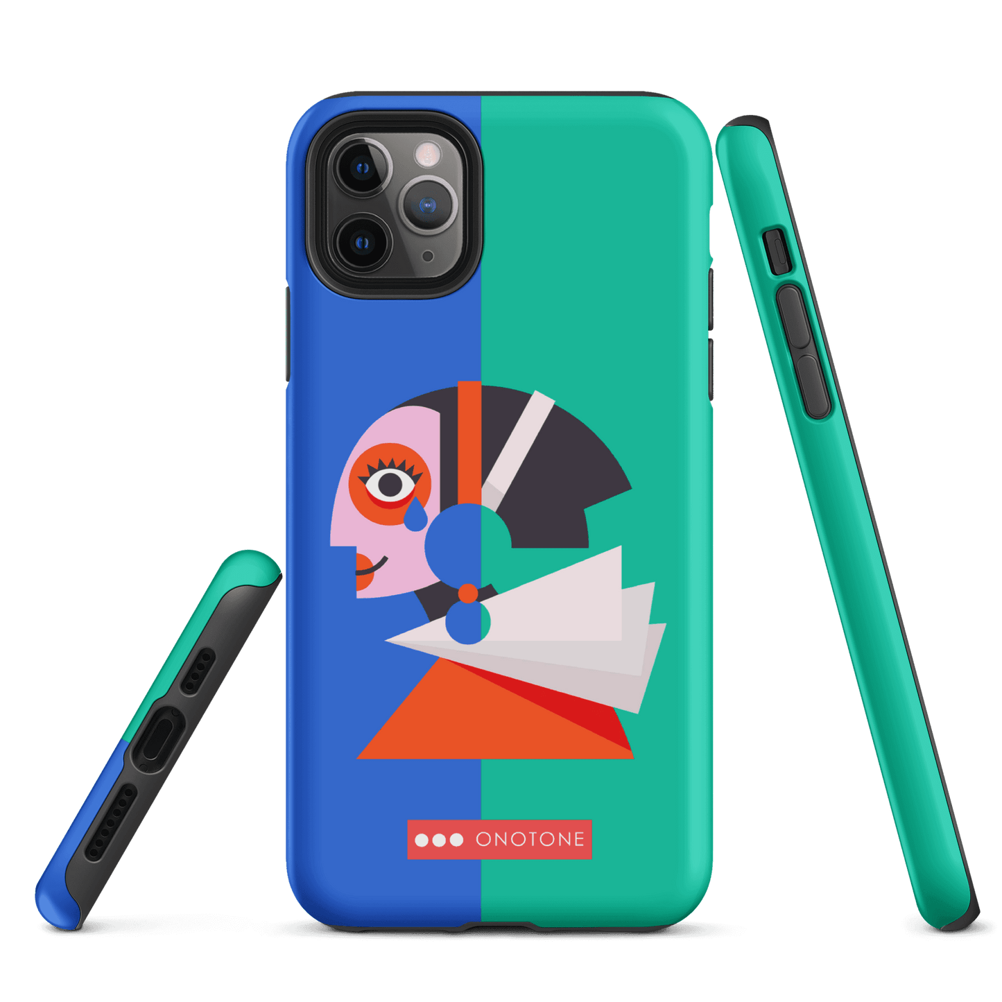 Dual Layer green modern iPhone® Case ( MD-1617)